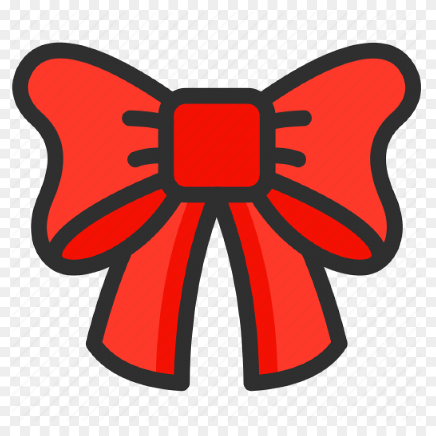Red Christmas Bow Clip Art - Red Ch