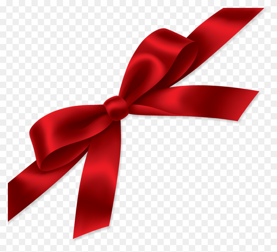 Red Christmas Bow Clip Art - Red Ch