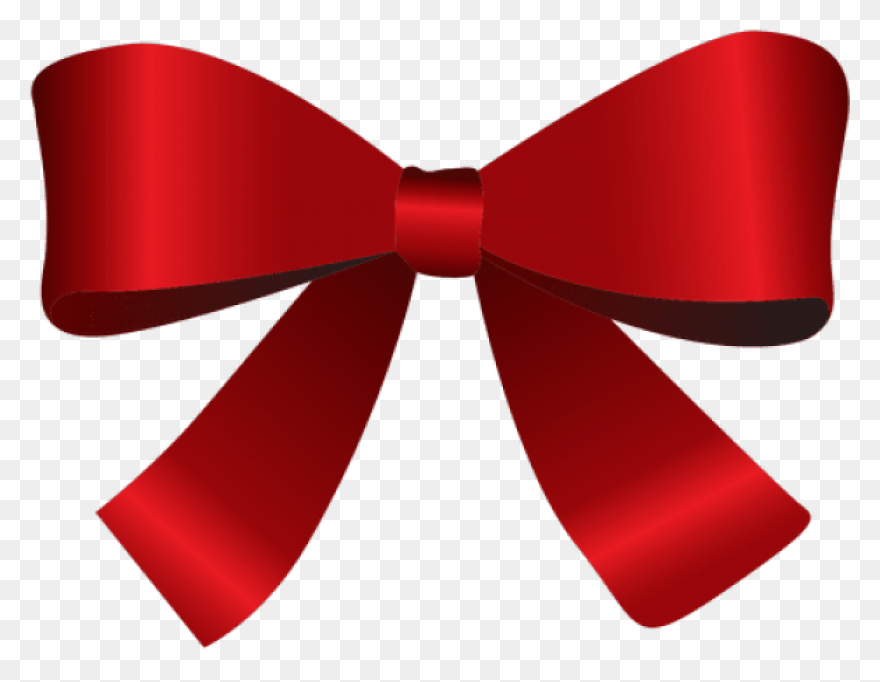 Red Christmas Bow Clip Art - Red Ch