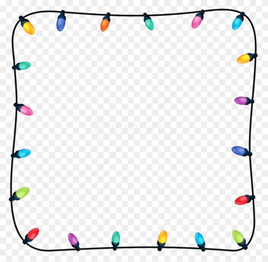 Christmas Lights Frame Png Christmas - Christmas Lights Border