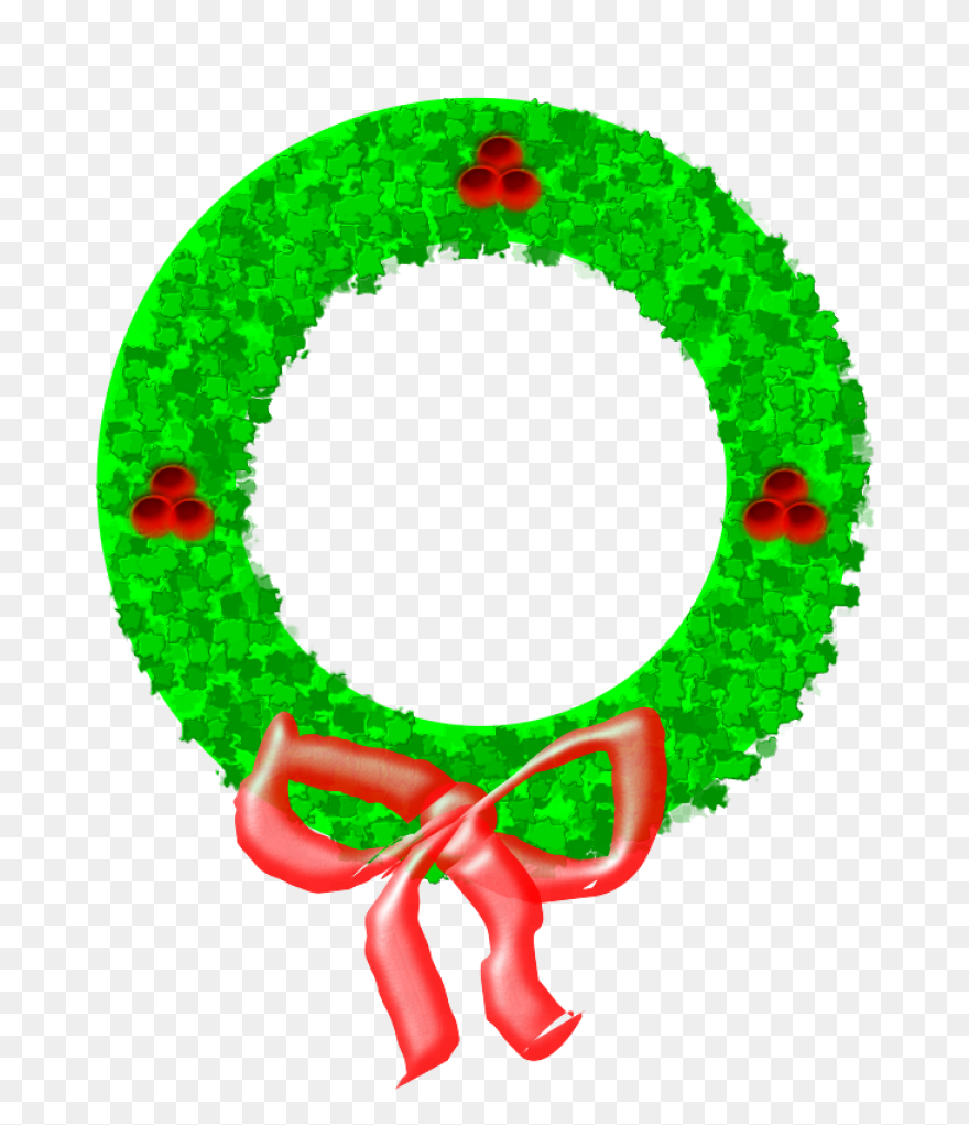 Christmas Wreath Vector Drawing | F