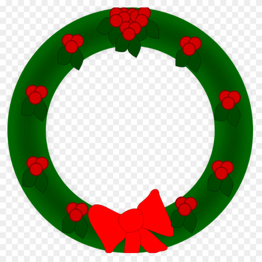 Christmas Wreath Vector Drawing | - Christmas Wreath Vector
