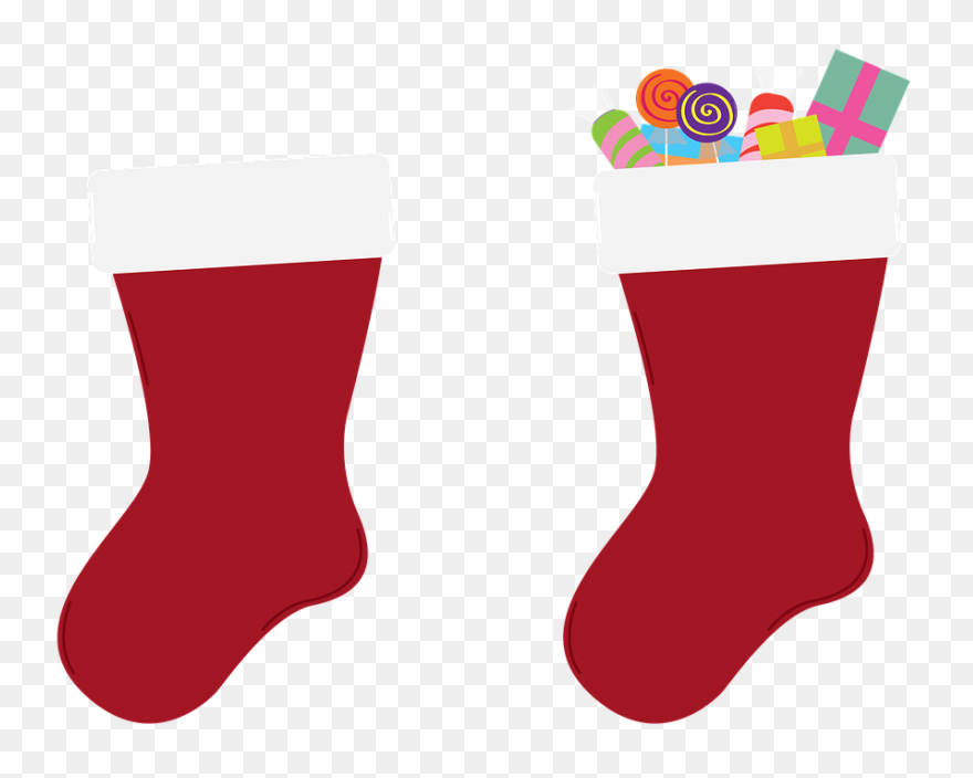 Free Christmas Stockings Clipart, D