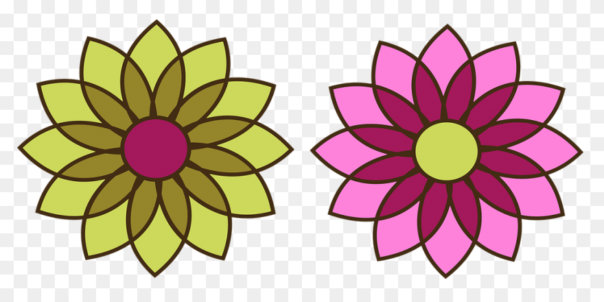 Vector Chrysanthemum Clipart - Full