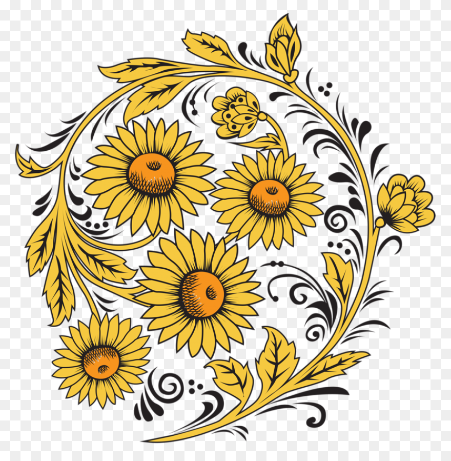 Vector Chrysanthemum Clipart - Full