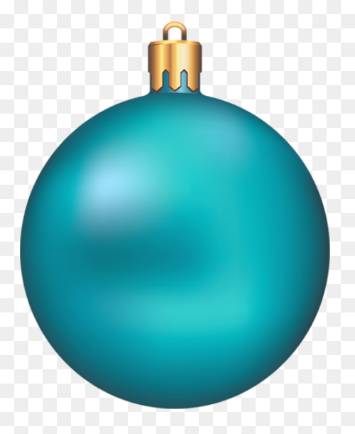 Transparent Christmas Blue Ornament