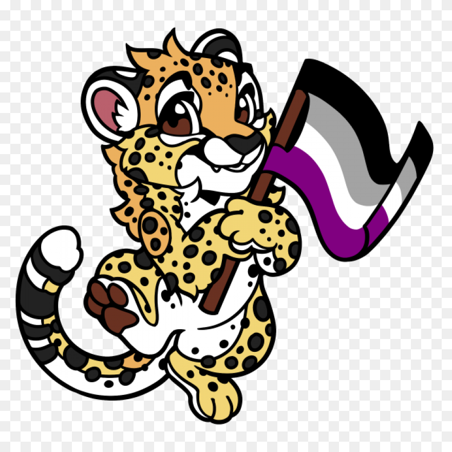 Fursona Pins Cheetah Asexual - Cheetah