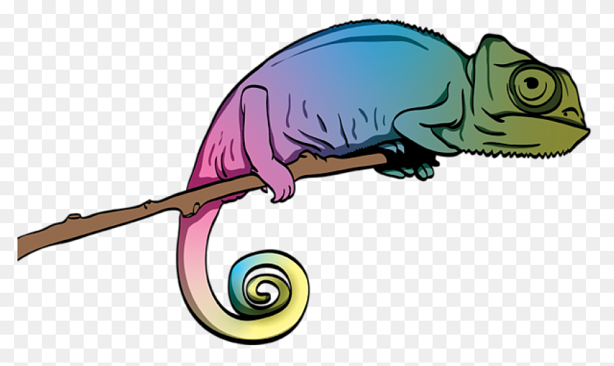 Chameleon Stickers - Free Animals S