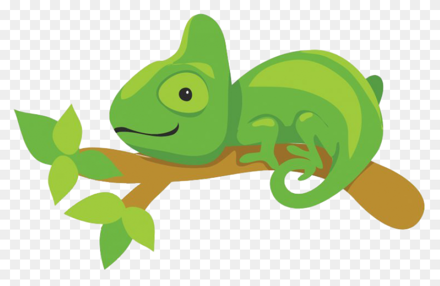 Chameleon Stickers - Free Animals S