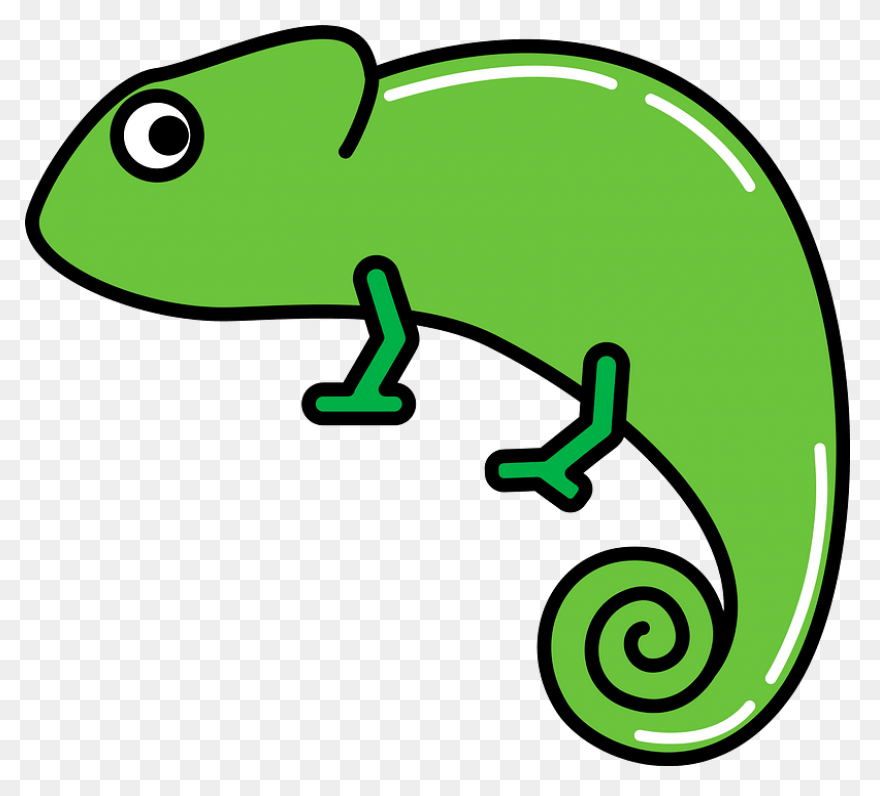 Chameleon Stickers - Free Animals S