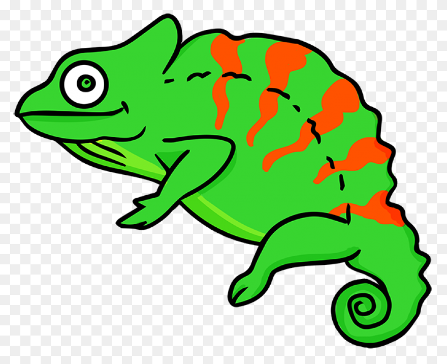 Chameleon Stickers - Free Animals S