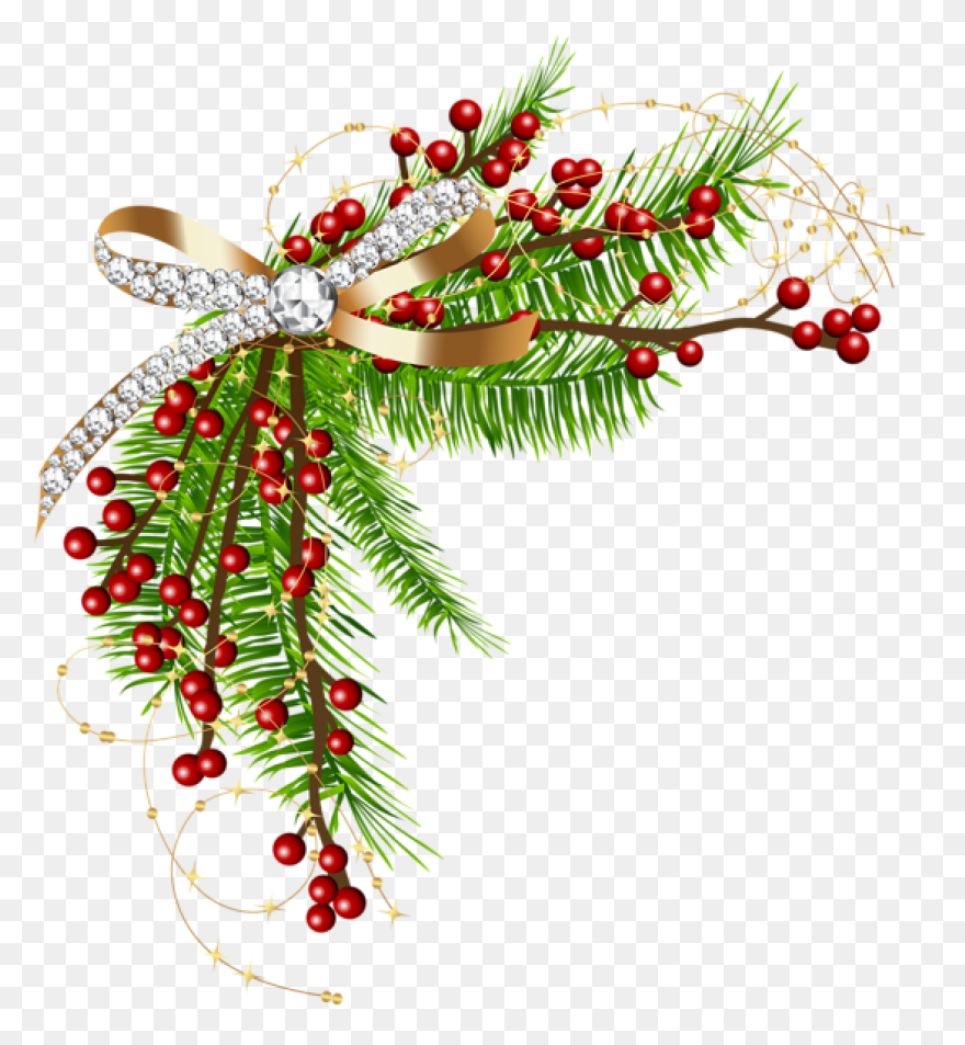 Christmas Garland Border Clip Art C
