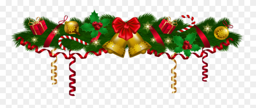 Christmas Garland Border Clip Art C