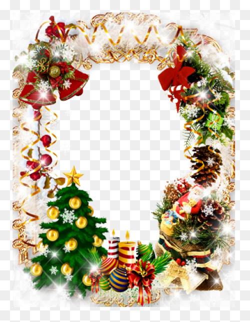 Christmas Garland Border Clip Art C