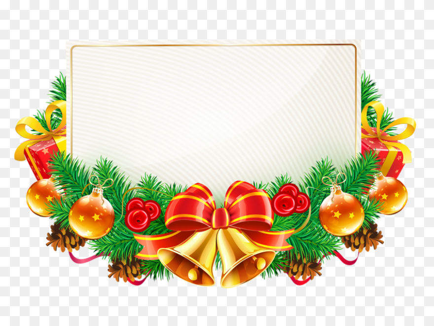 Christmas Garland Border Clip Art C