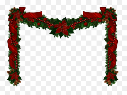 Christmas Garland Border Clip Art C