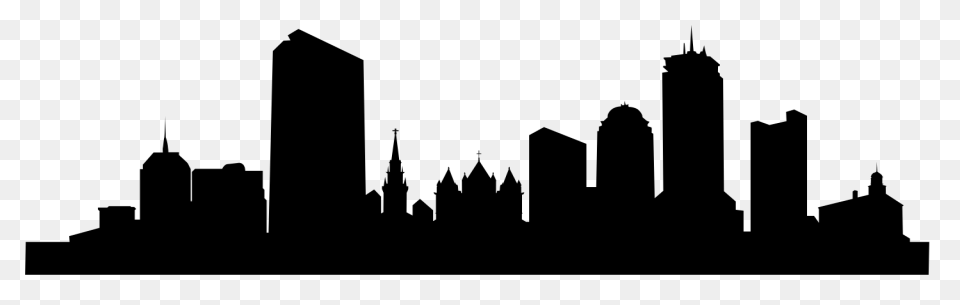 Chicago Skyline Silhouette Stencil 