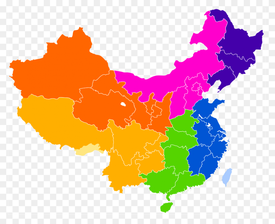 Usa Map With Chinese Flag Over It V