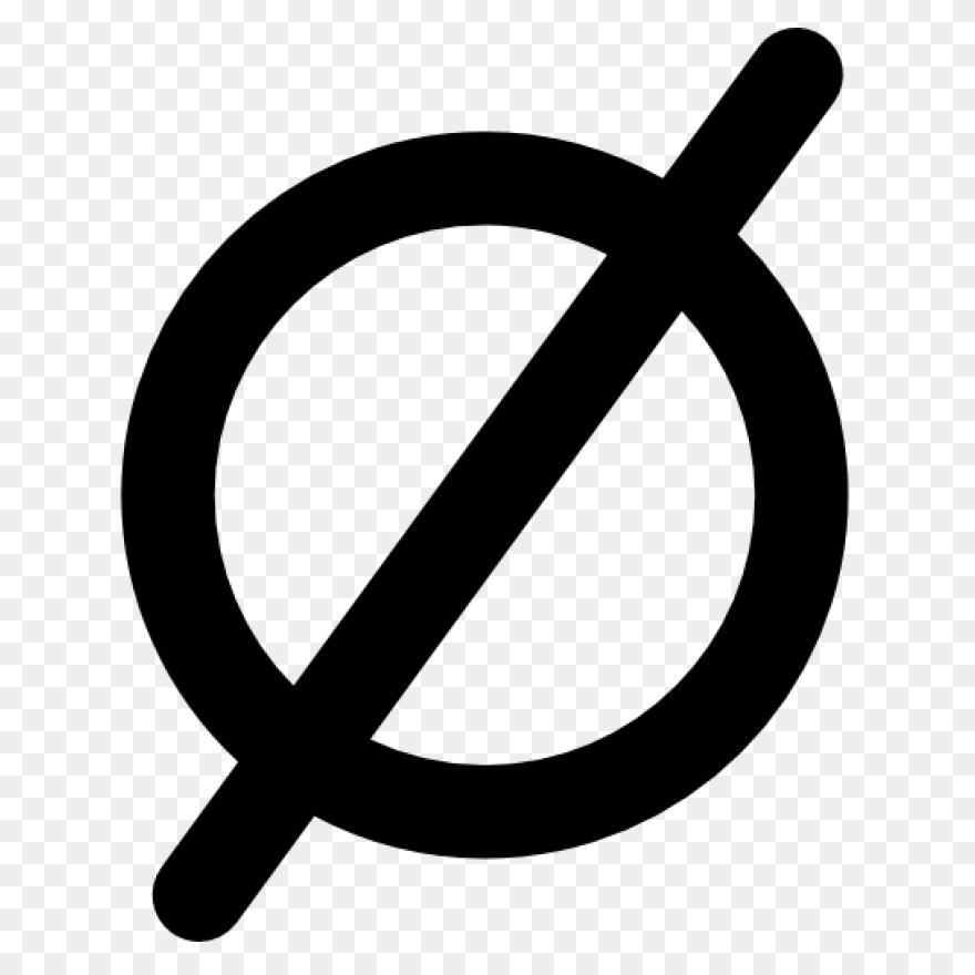 Circle Symbols Symbol Slash Mathematical - Circle Slash