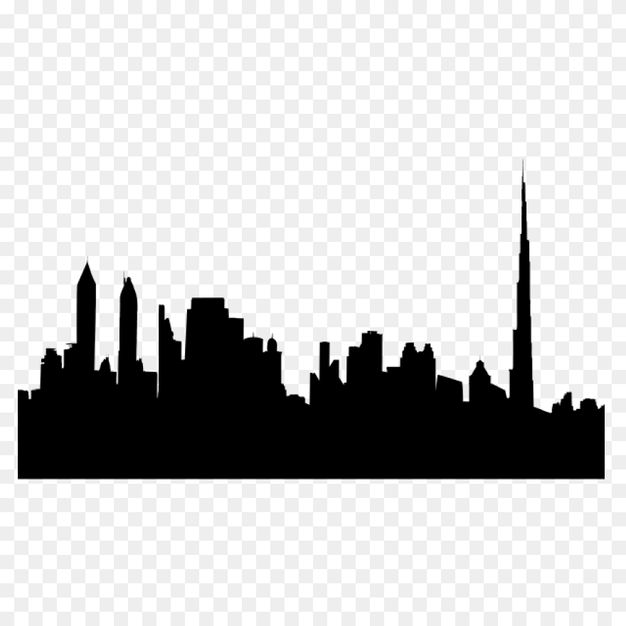 Dubai Cityscape Silhouette | Free - Cityscape
