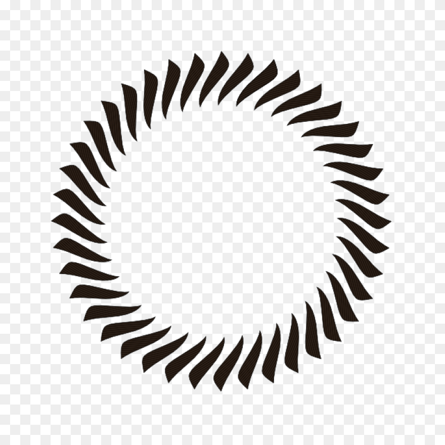 Circle With Central Point Sign Vect