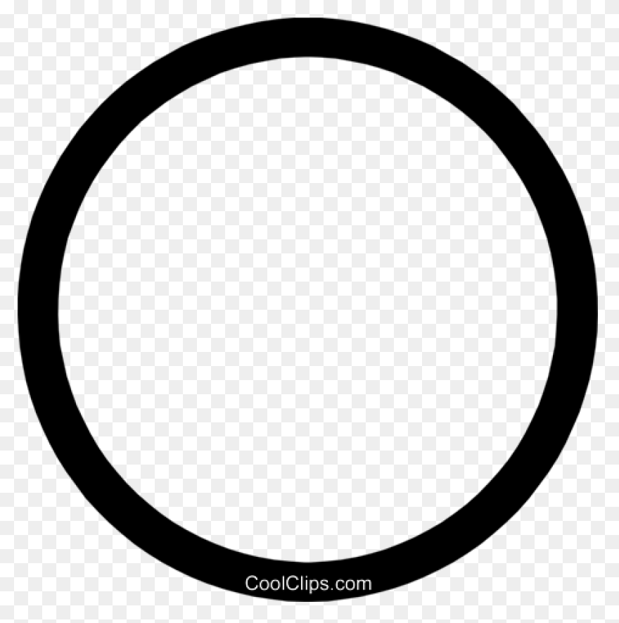 Circle With Central Point Sign Vect