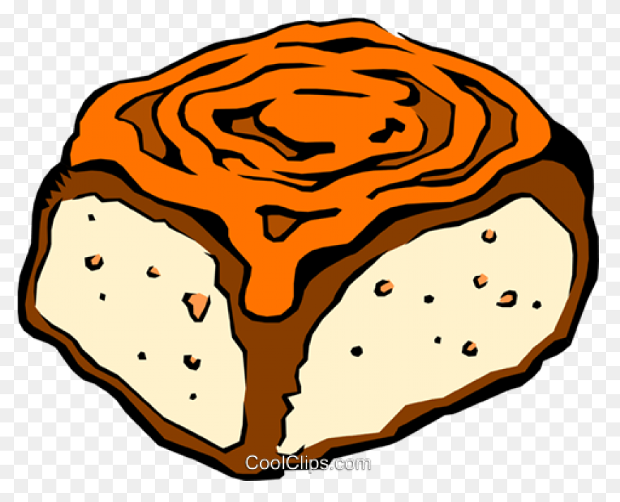 Cinnamon Roll Clipart Black And Whi