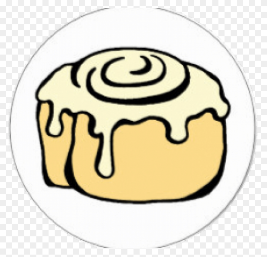 Cinnamon Roll Clipart Black And Whi