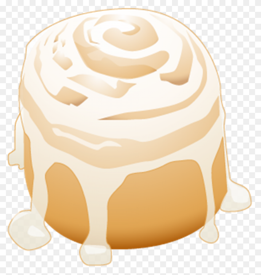 Cinnamon Roll Clipart Black And Whi