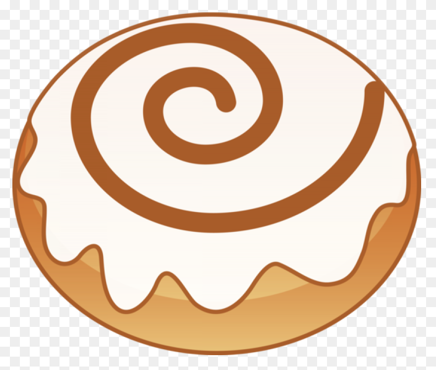 Cinnamon Roll Clipart Black And Whi