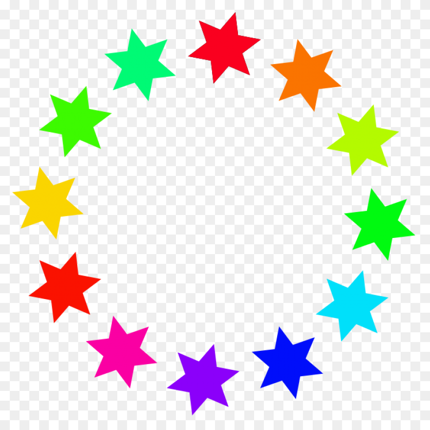 14 Stars In A Circle Clipart - Full