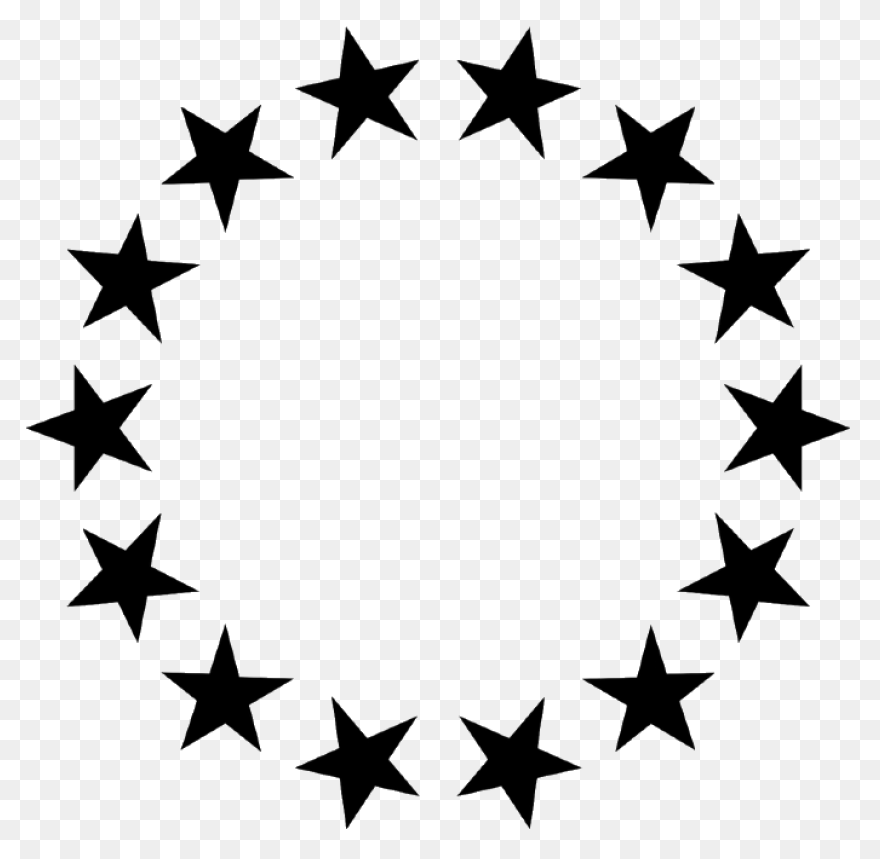 14 Stars In A Circle Clipart - Full