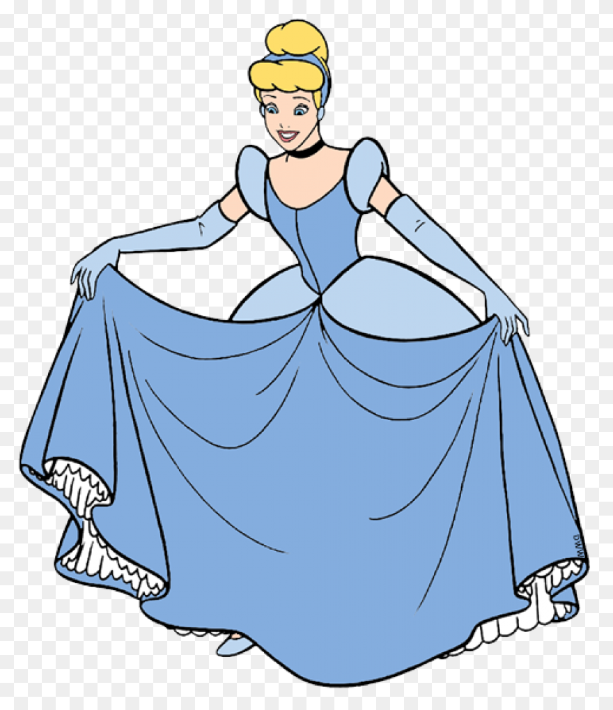Clip Art Of Cinderella Holding A Cu
