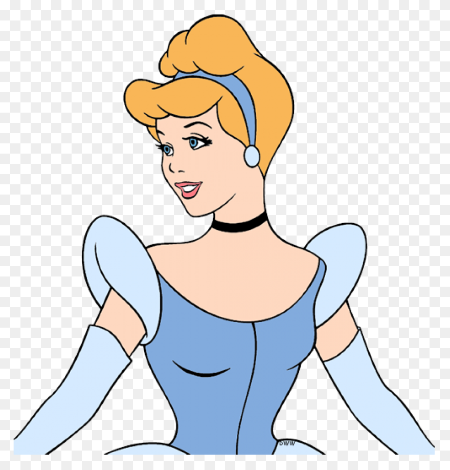 Clip Art Of Cinderella Holding A Cu