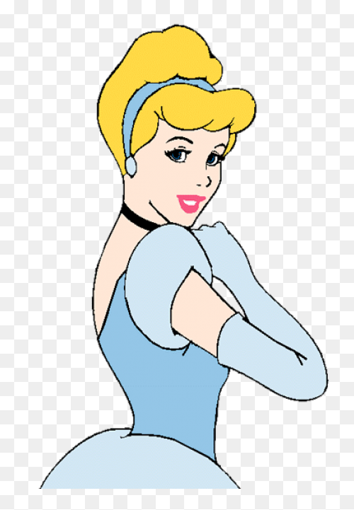 Clip Art Of Cinderella Holding A Cu