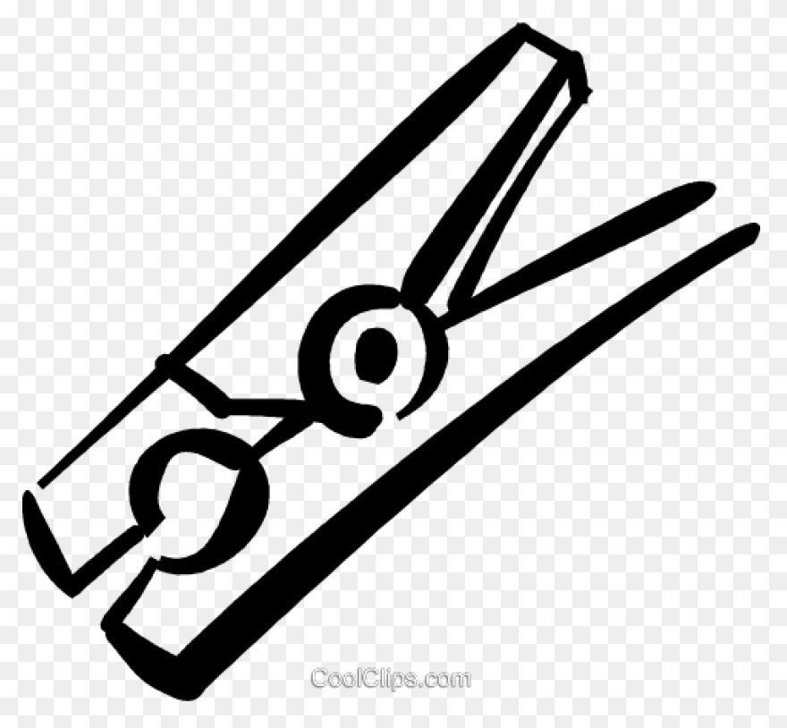 Clothes Pin Royalty Free Vector - Clothespin
