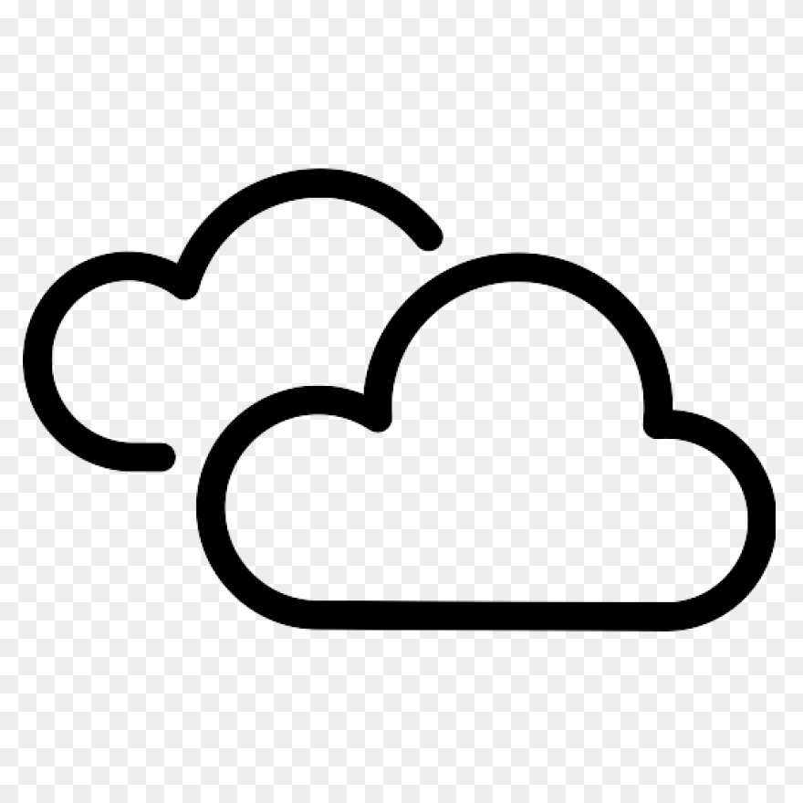 Cloudy Cloud Vector PNG-WebP Icon (