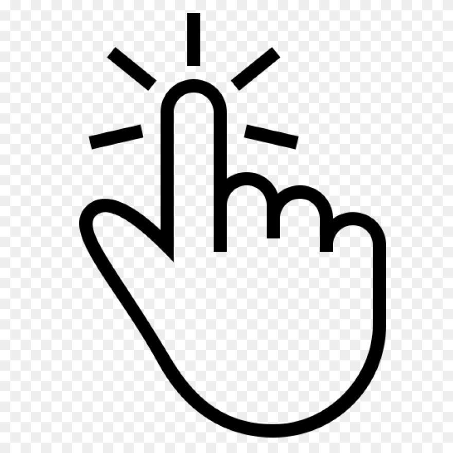 Click, Click Here, Finger, Hand, He