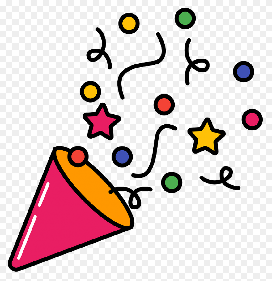 Confetti Clipart Drawing - Confetti