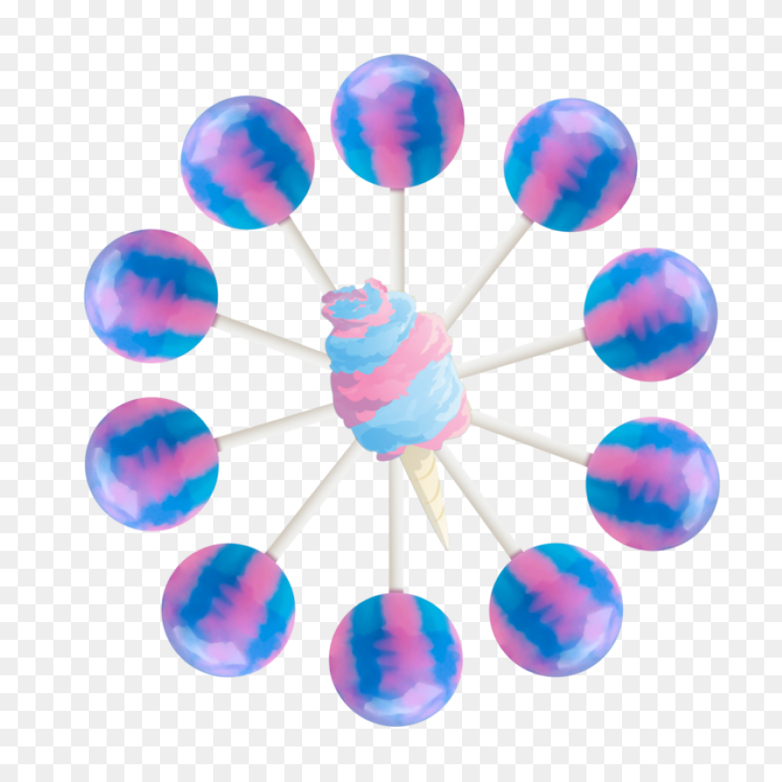 Fluffy Cotton Candy Transparent Png