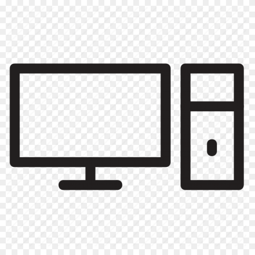 Computer Desktop Computer Microcomputer Pc - Computer Icon