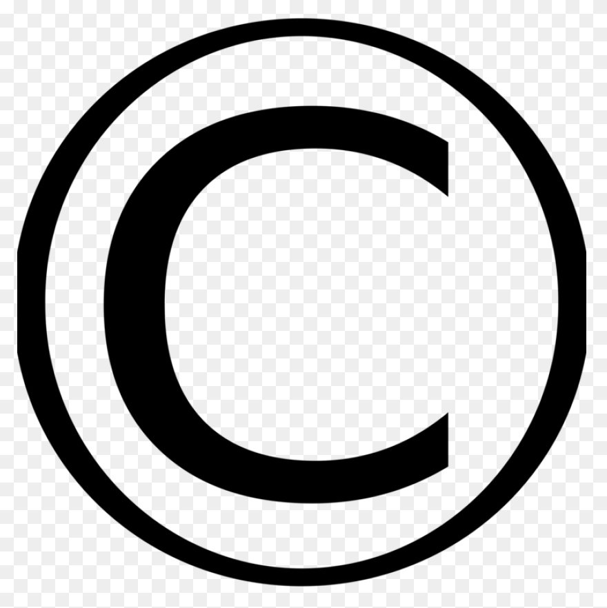 Thin Copyright Symbol Png, PNG-WebP