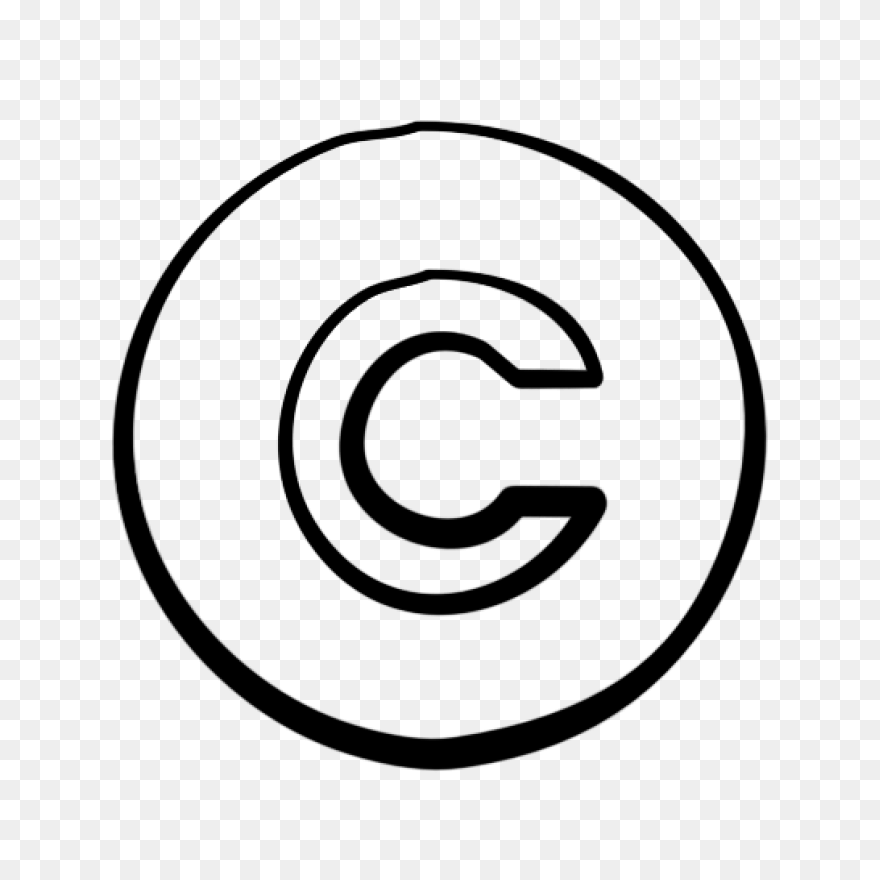 Thin Copyright Symbol Png, PNG-WebP