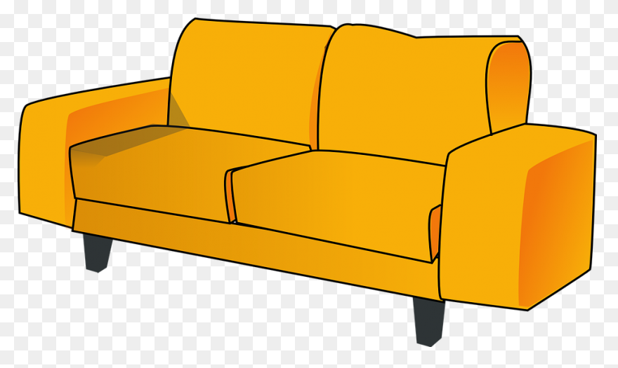 Clip Art Of Couch Back Clipart - Cl