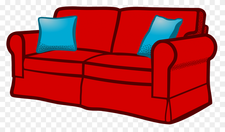 Clip Art Of Couch Back Clipart - Cl