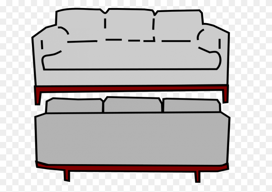 Clip Art Of Couch Back Clipart - Cl