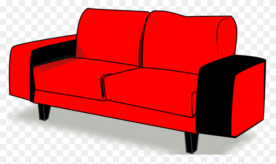 Clip Art Of Couch Back Clipart - Cl