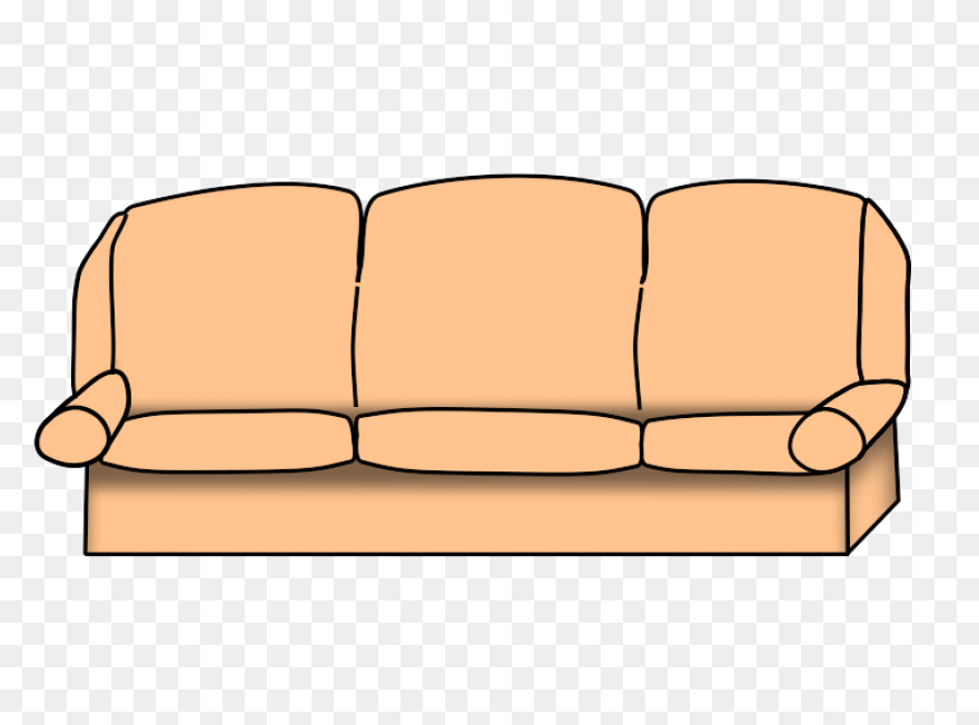 Clip Art Of Couch Back Clipart - Cl