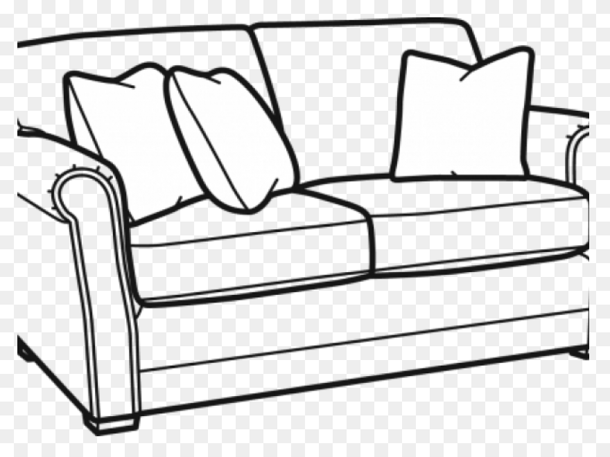 Clip Art Of Couch Back Clipart - Cl