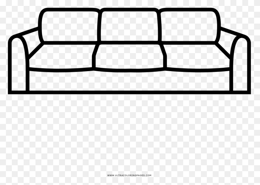 Clip Art Of Couch Back Clipart - Cl